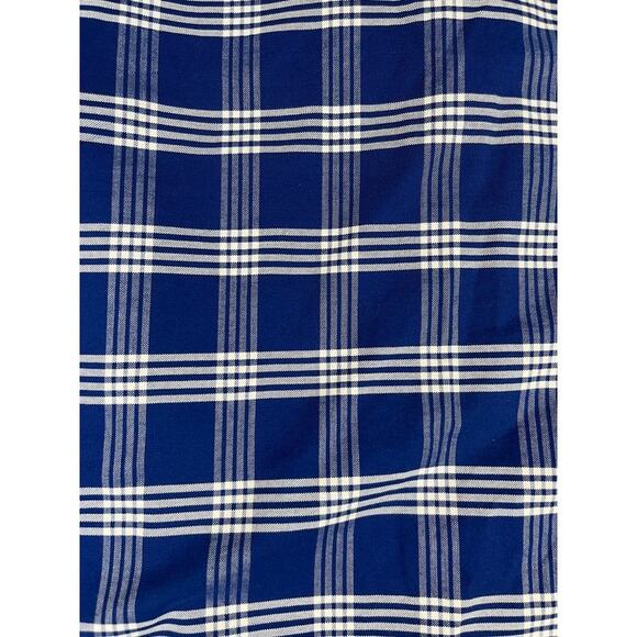 Brooks Brothers 346 Plaid Button Down Shirt Blue White XXL Regular Excellent - Picture 4 of 10